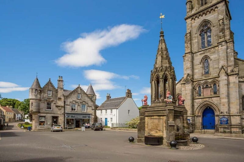 From Glasgow: Castles, Clans & Outlander Day Tour - Culross (Cranesmuir): cobblestones, free time, and Claire’s herb garden