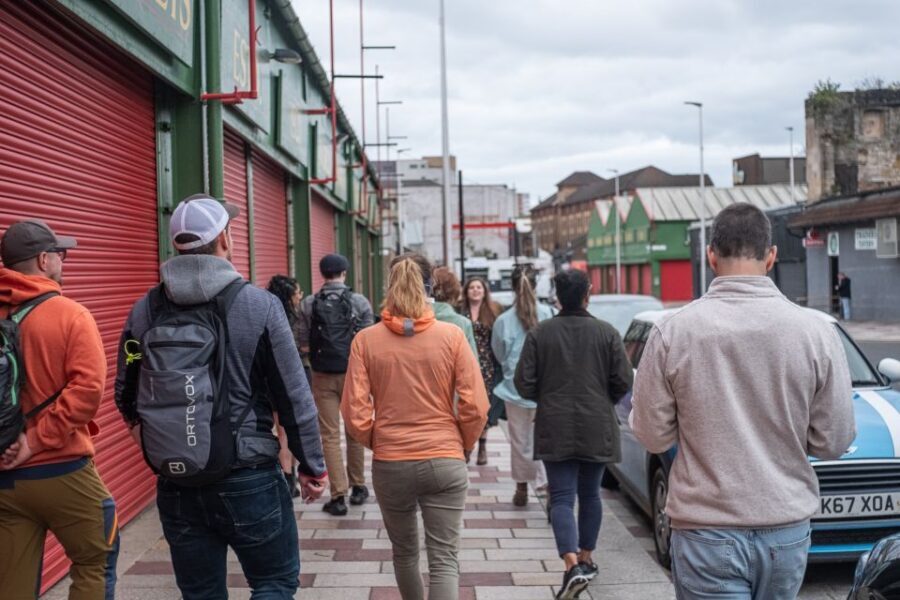 The Dark Side of Glasgow - Merchant City: walking affluent streets while the secret sits behind them